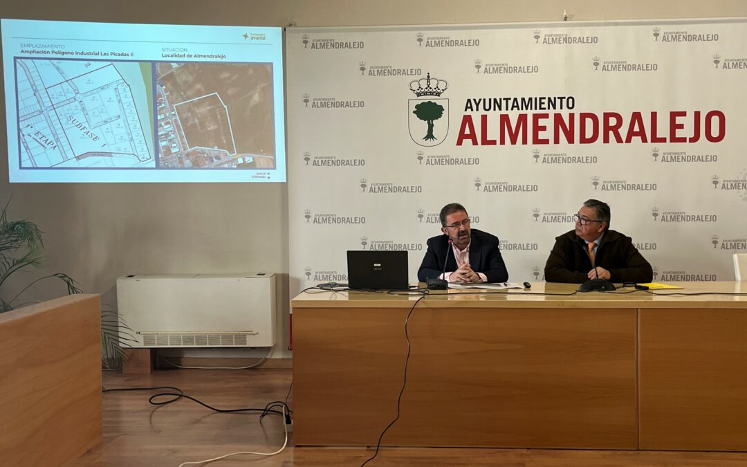El nuevo polígono industrial de Almendralejo contará con 120.000 metros cuadrados en primera la fase con una inversión de 5,3 millones de euros