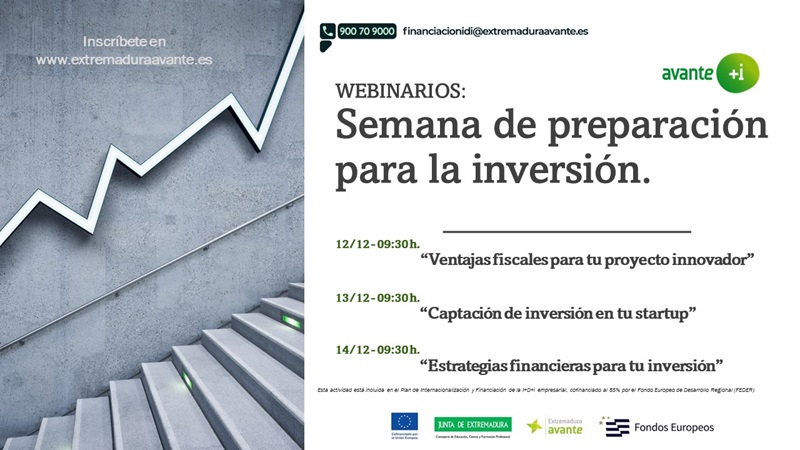 SEMANA DE PREPARACIÓN PARA LA INVERSIÓN. 12, 13 y 14 de diciembre.