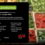Mesa de Productos de Alimentos de Extremadura para los Supermercados del Grupo Mas