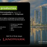 Mesa de productos Alimentos de Extremadura – supermercados Landmark (Filipinas)