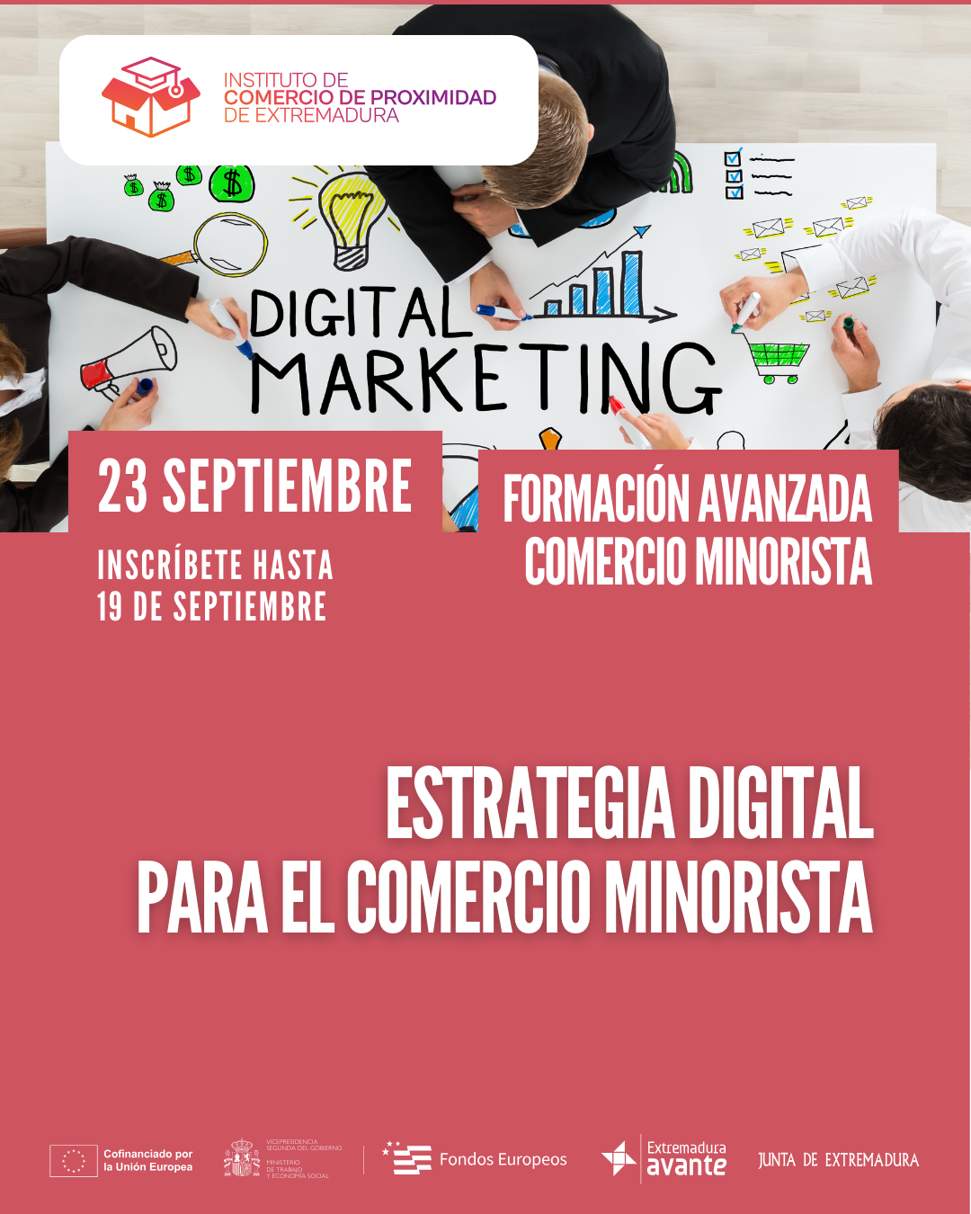 Formación online en estrategia digital para comercios minoristas de Extremadura