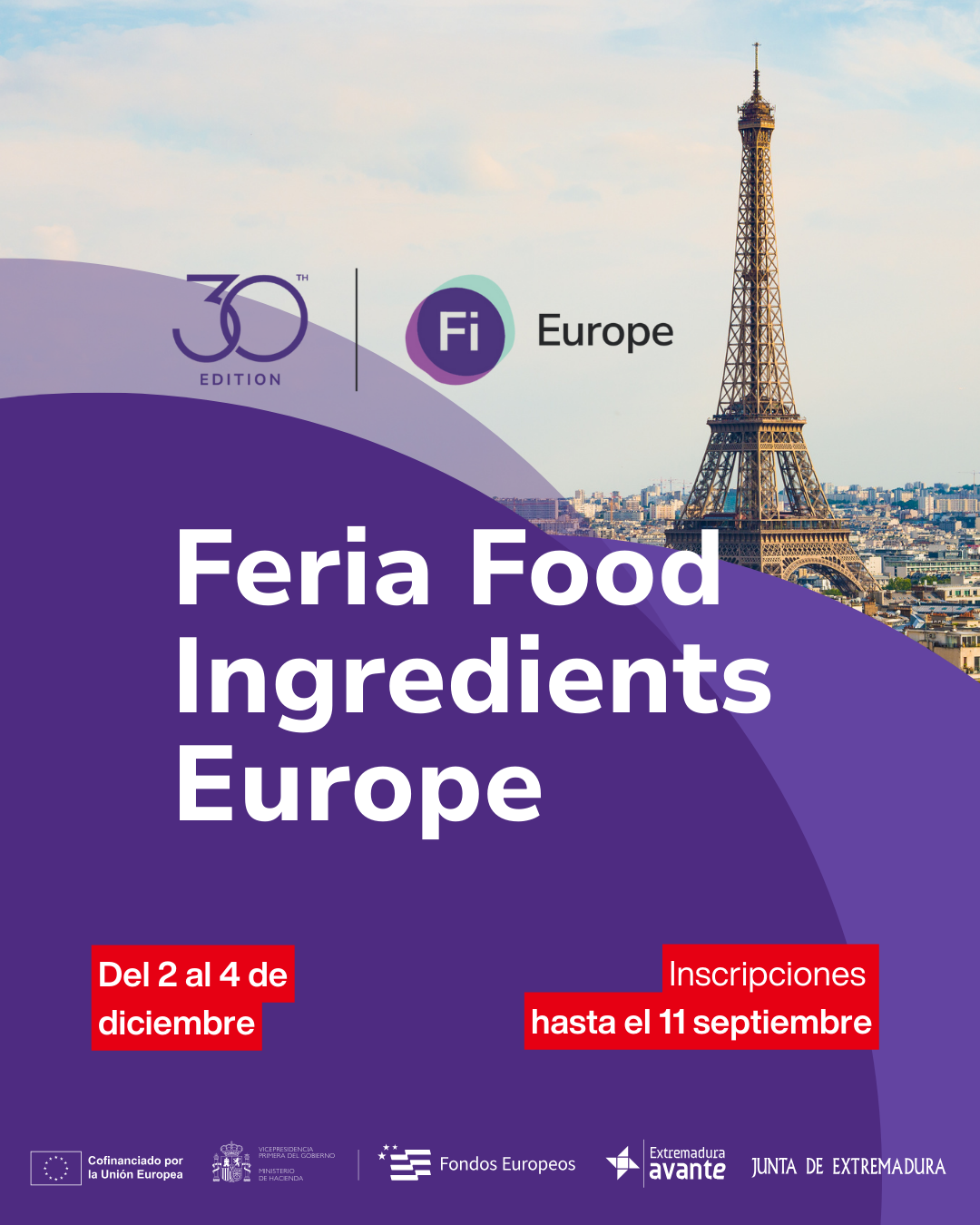 Stand de Extremadura en la feria Food Ingredients Europe 2025 en París