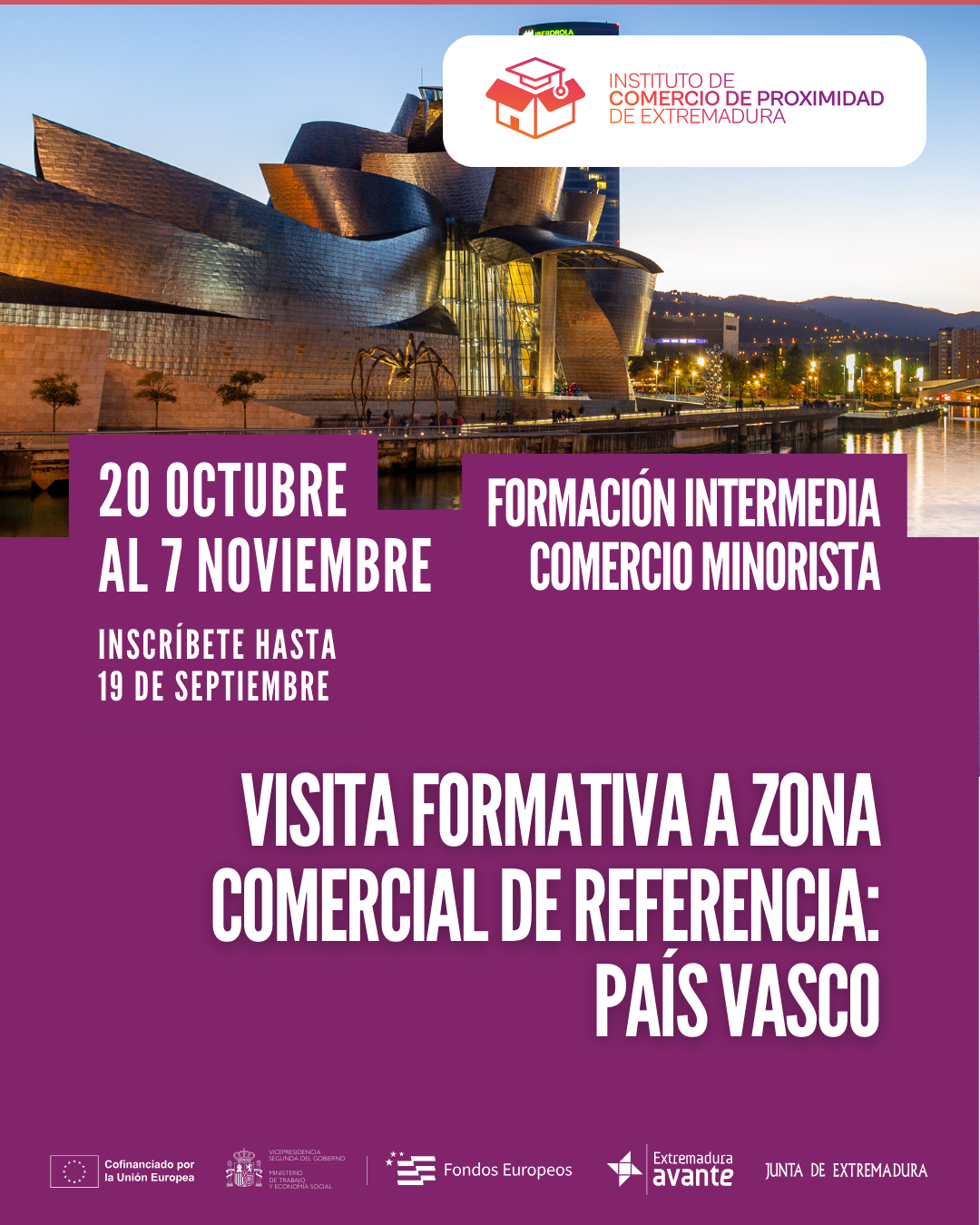 Visita formativa al País Vasco sobre dinamización de zonas comerciales urbanas